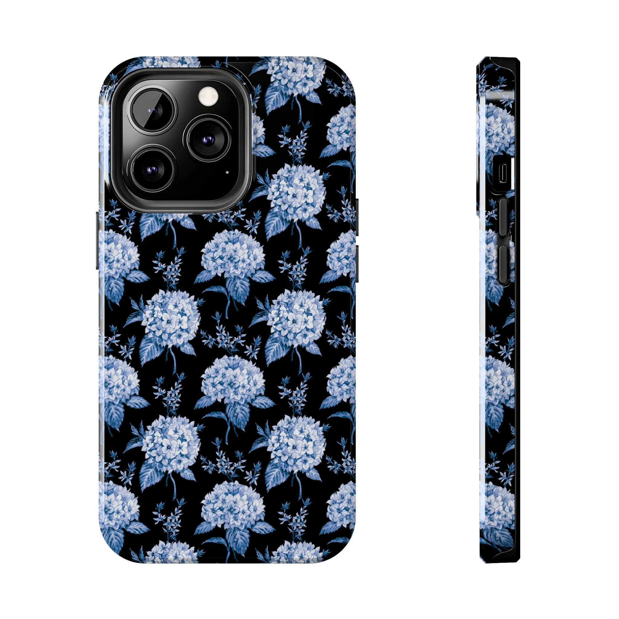 Hortênsias Black Portuguese Tile Phone Case (Apple) - Image 2