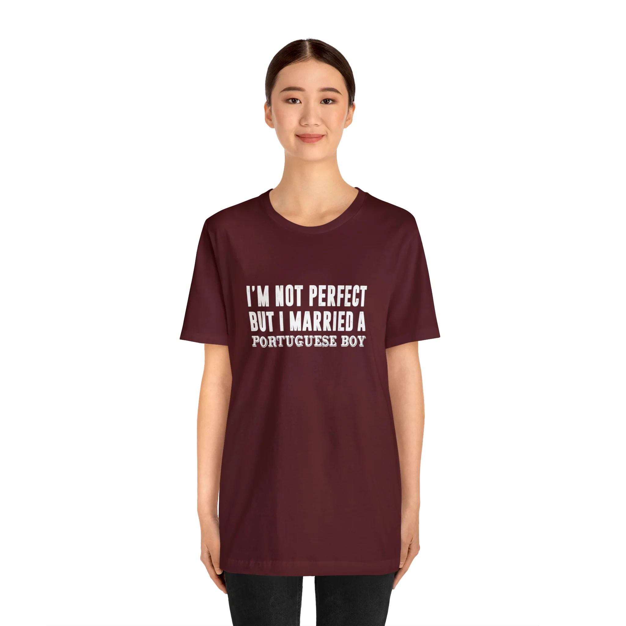 I'm Not Perfect But I Married a Portuguese Boy T-Shirt 🇨🇦 - Image 11