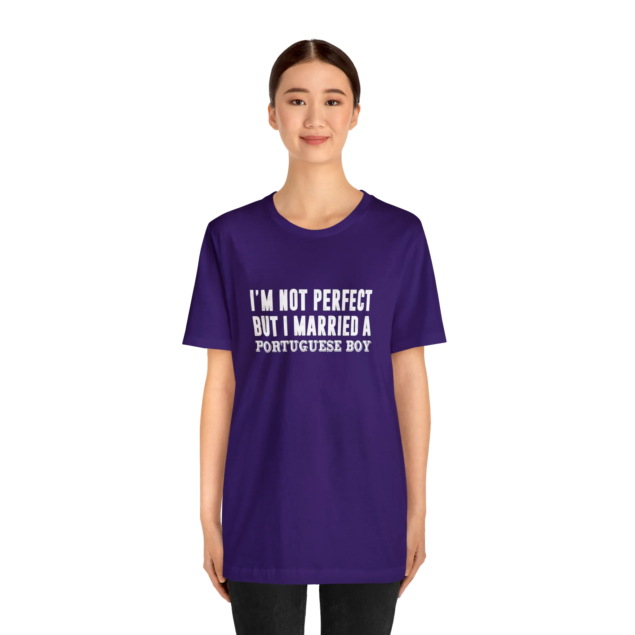 I'm Not Perfect But I Married a Portuguese Boy T-Shirt 🇨🇦 - Image 35