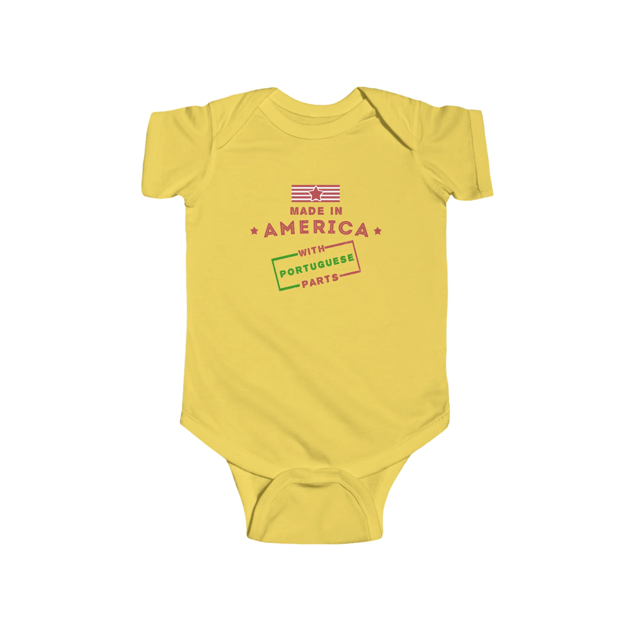 Made in America With Portuguese Parts Onesie - Image 6