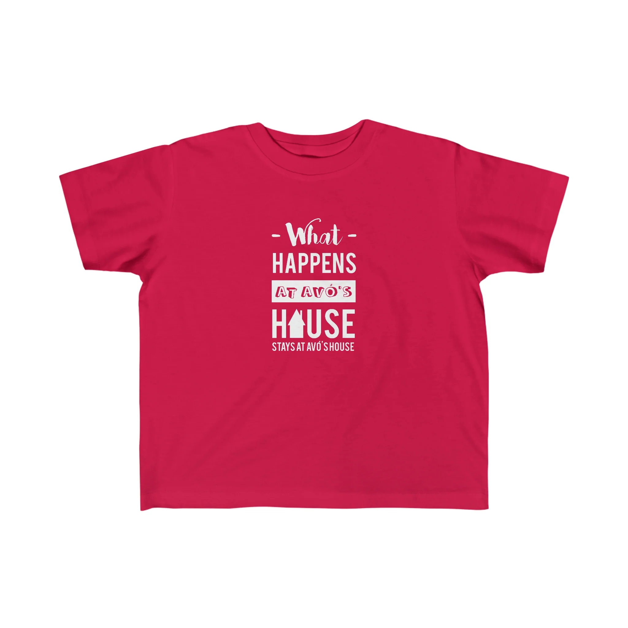 Toddler Size What Happens at Avó's House Tee (2T-5/6T) - Image 3