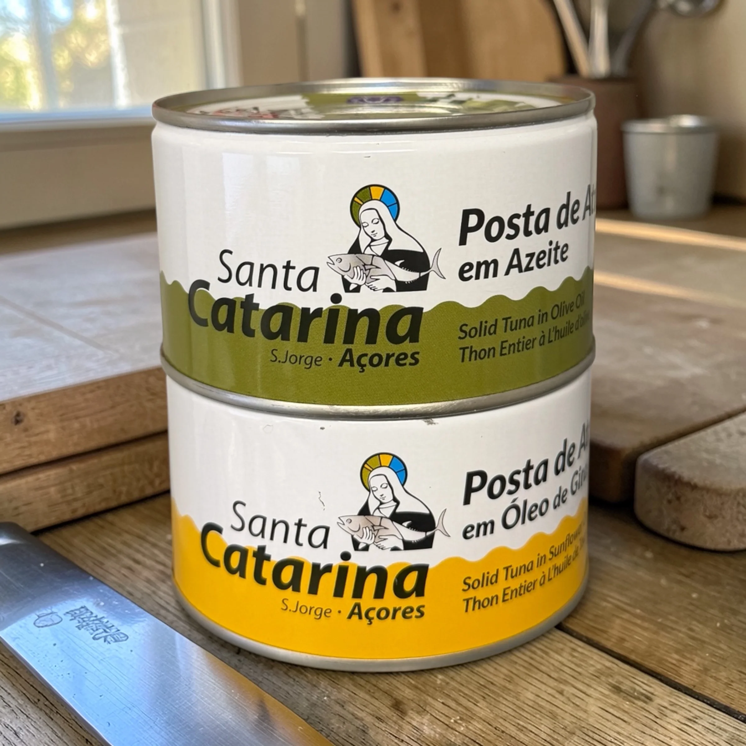 Tuna in Olive Oil or Sunflower Oil by Santa Catarina