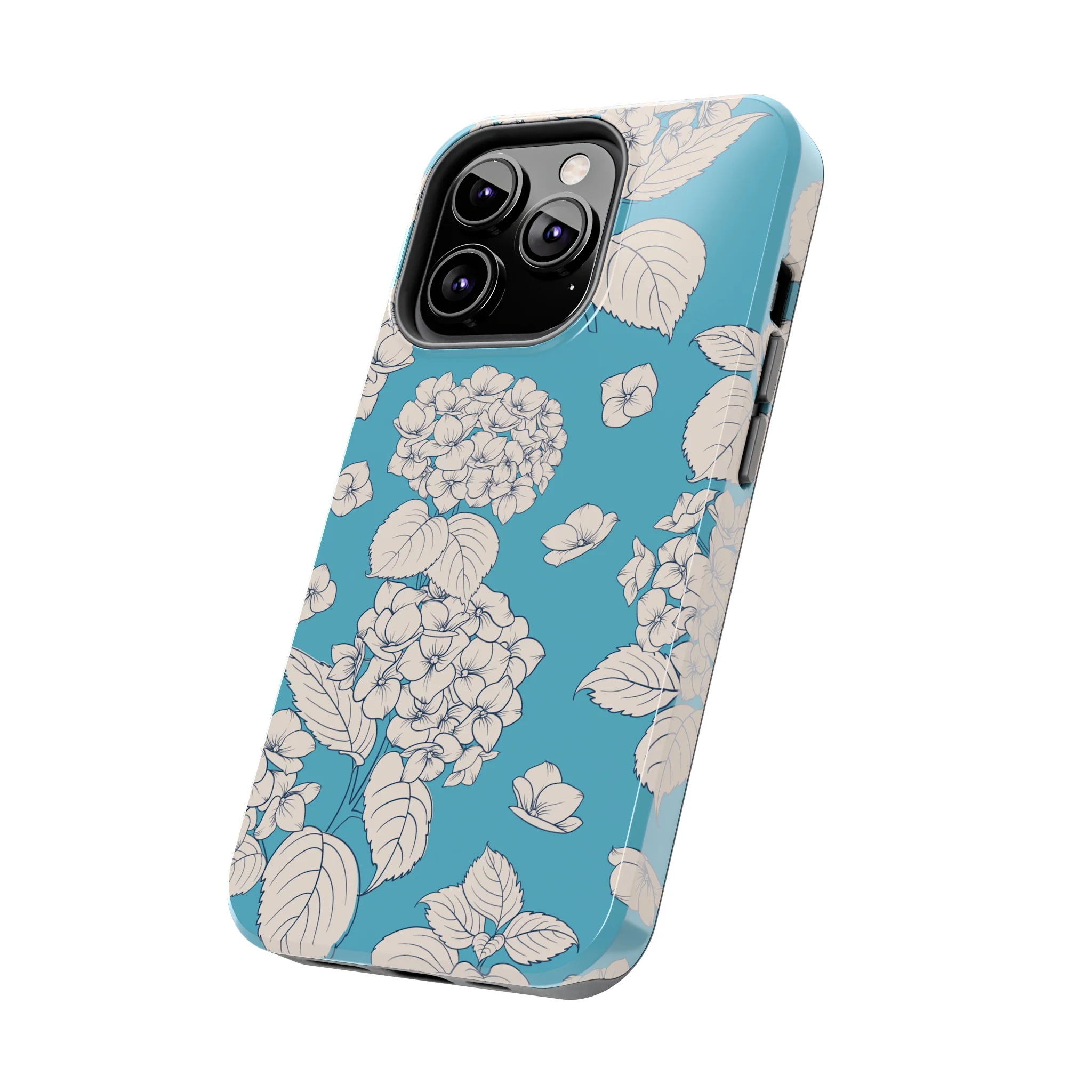 Vintage Hydrangeas Phone Case (Apple) - Image 26