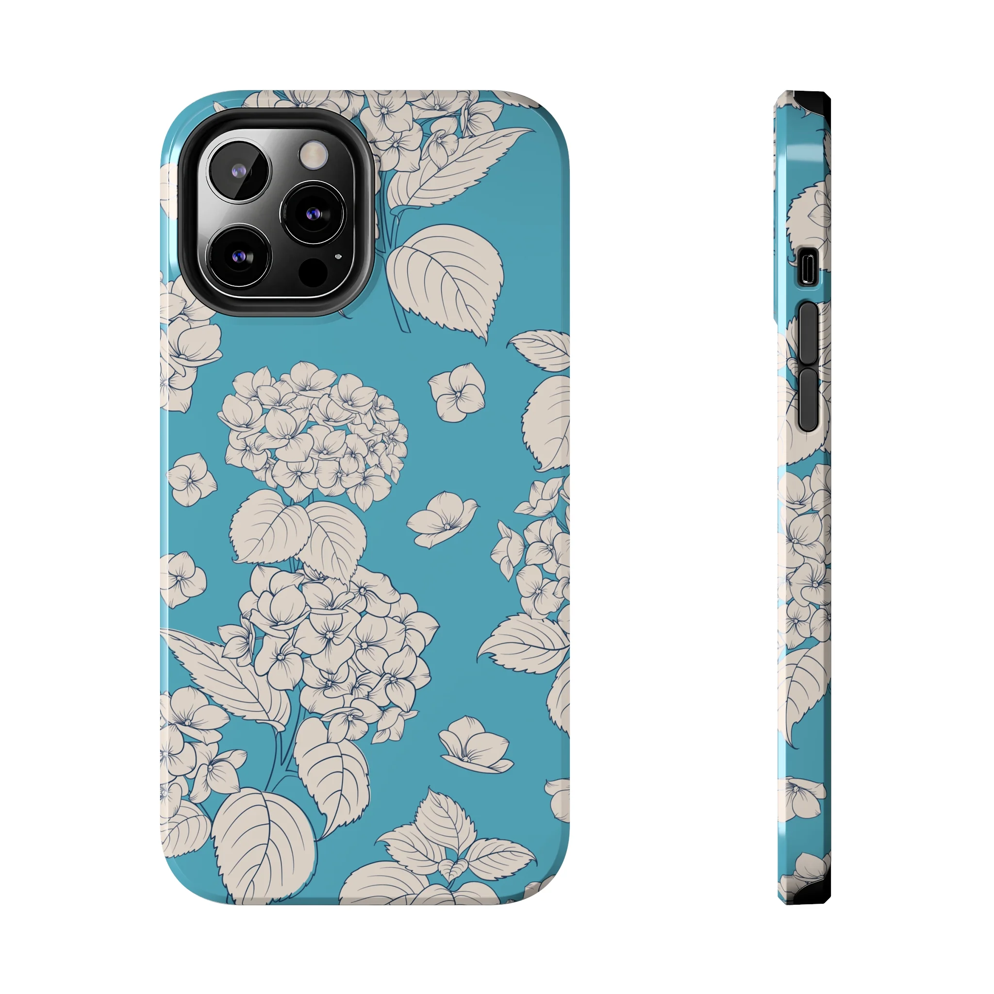 Vintage Hydrangeas Phone Case (Apple) - Image 6